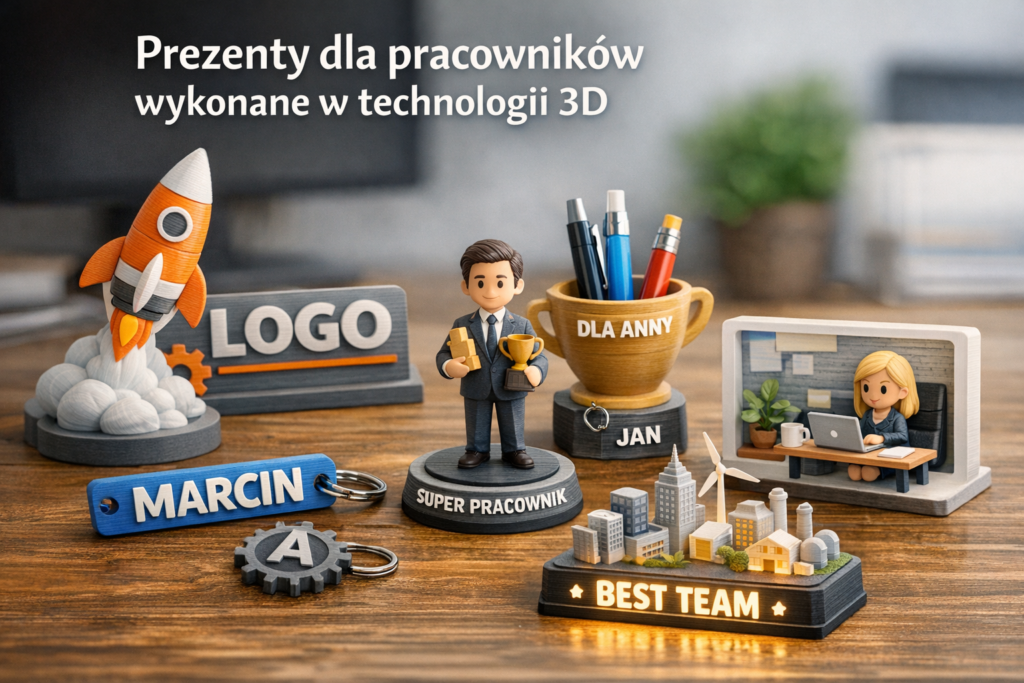 Prezenty dla pracowników 3D: pomysły i praktyczny proces