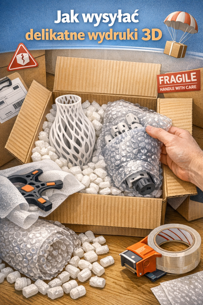 Jak wysyłać delikatne wydruki 3D bez uszkodzeń