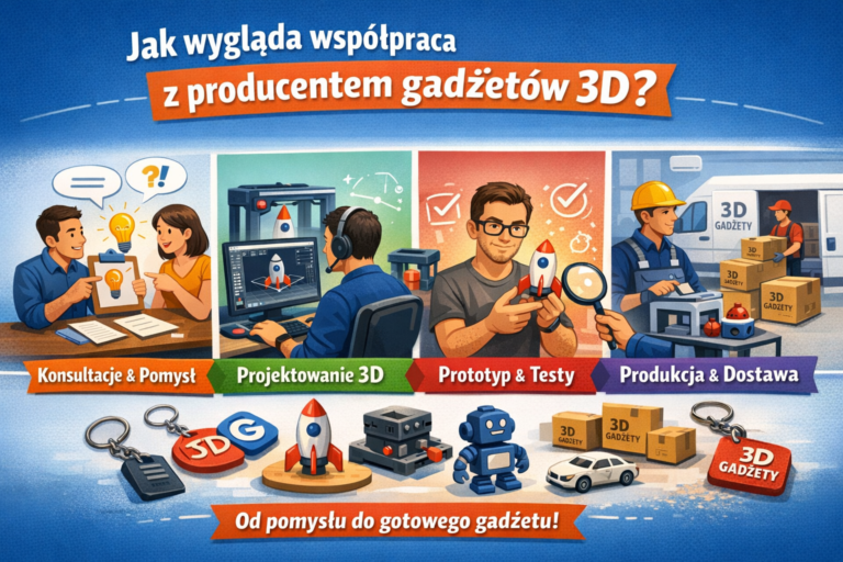 współpraca z producentem gadżetów 3D