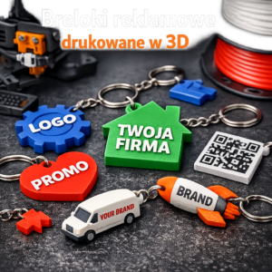 breloki reklamowe drukowane w 3D