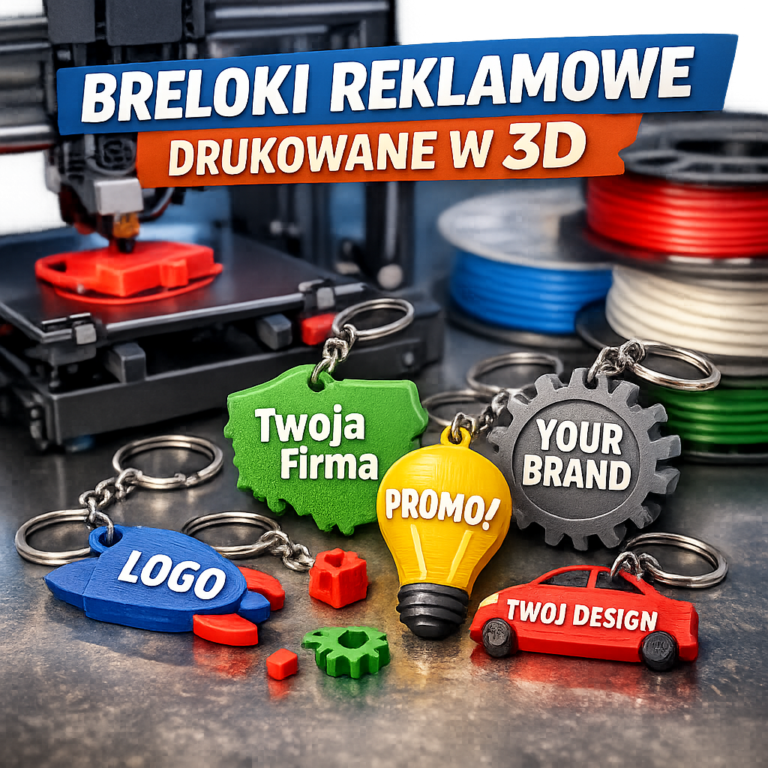 breloki reklamowe drukowane w 3D